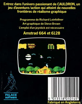 Cauldron (UK) (1985) (Trainer) box cover back